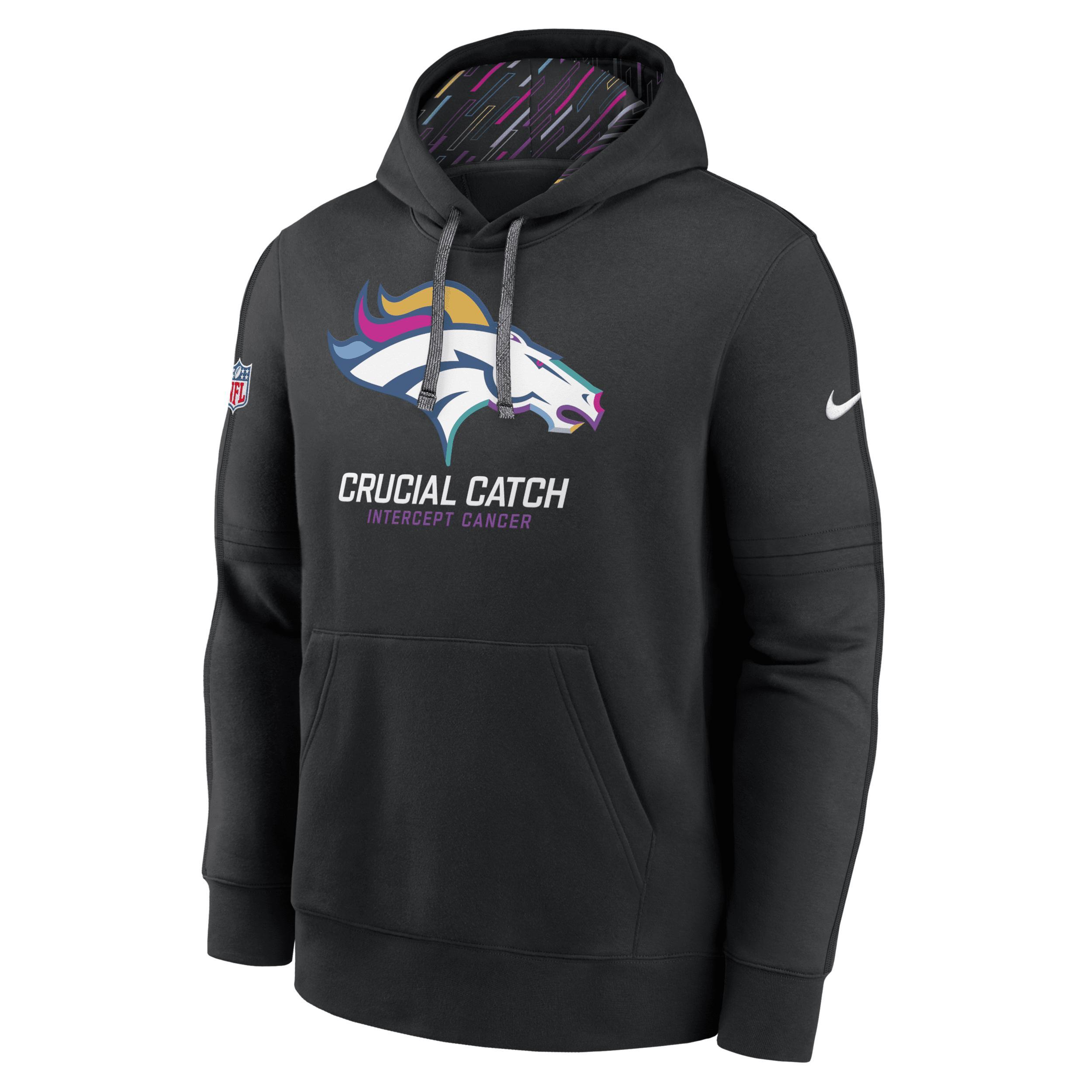 Denver Broncos Crucial Catch Club Men's Nike NFL Pullover Hoodie Product Image