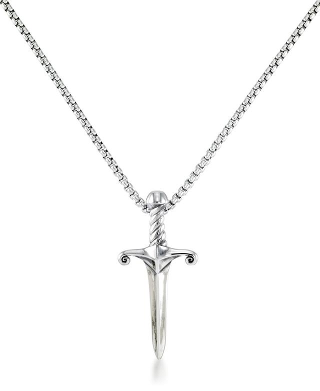 Andrew Charles by Andy Hilfiger Mens Dagger 24 Pendant Necklace Stainless Steel Product Image