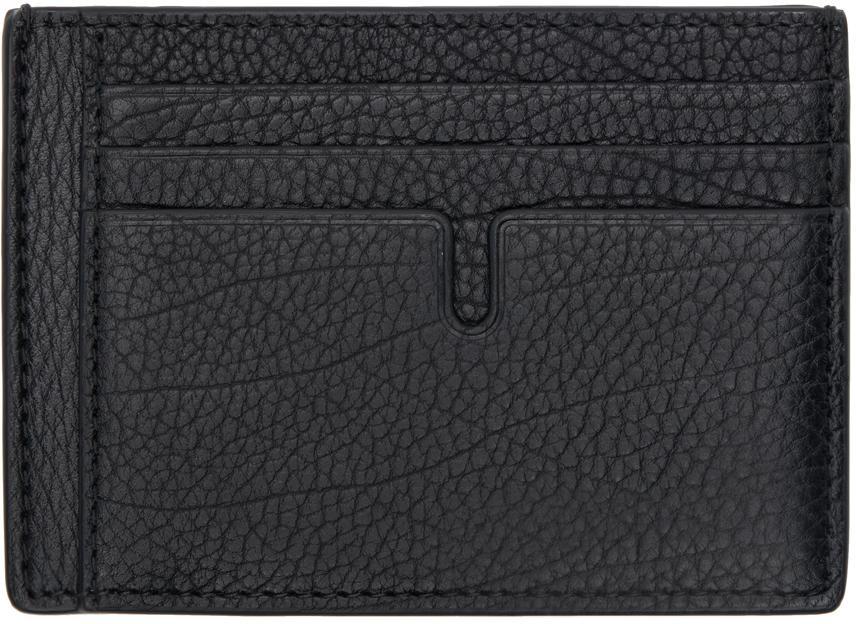 BURBERRY Black B Cut Clip Card Holder Product Image