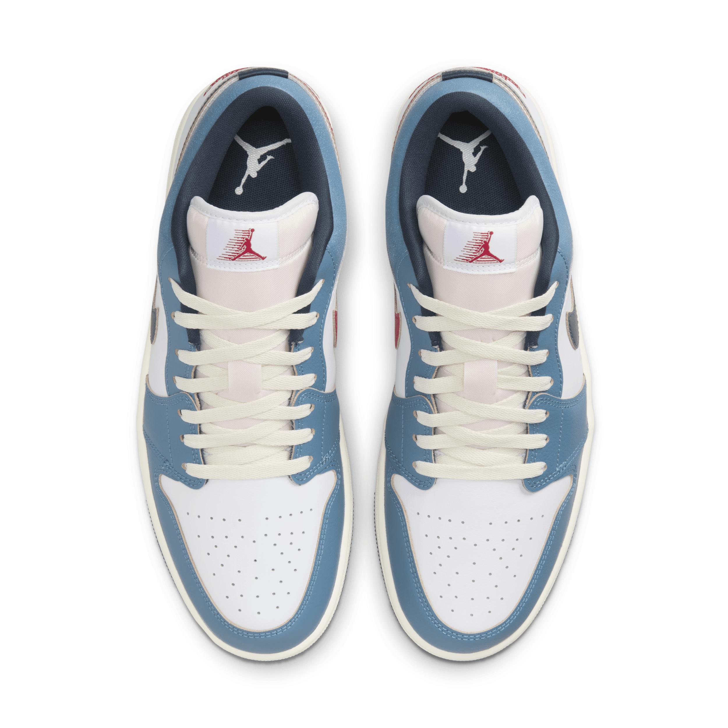 Jordan Mens Jordan AJ 1 Low SE - Mens Shoes Blue/White Product Image