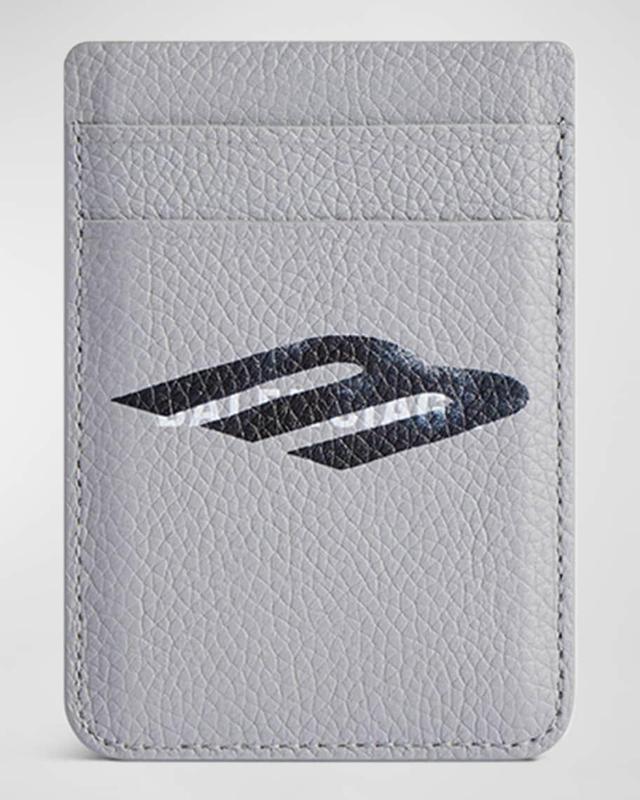 Men's Cash Magnet Grained Leather Card Holder Product Image