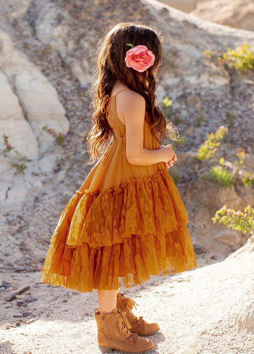 Catrina Dress in Marigold Product Image