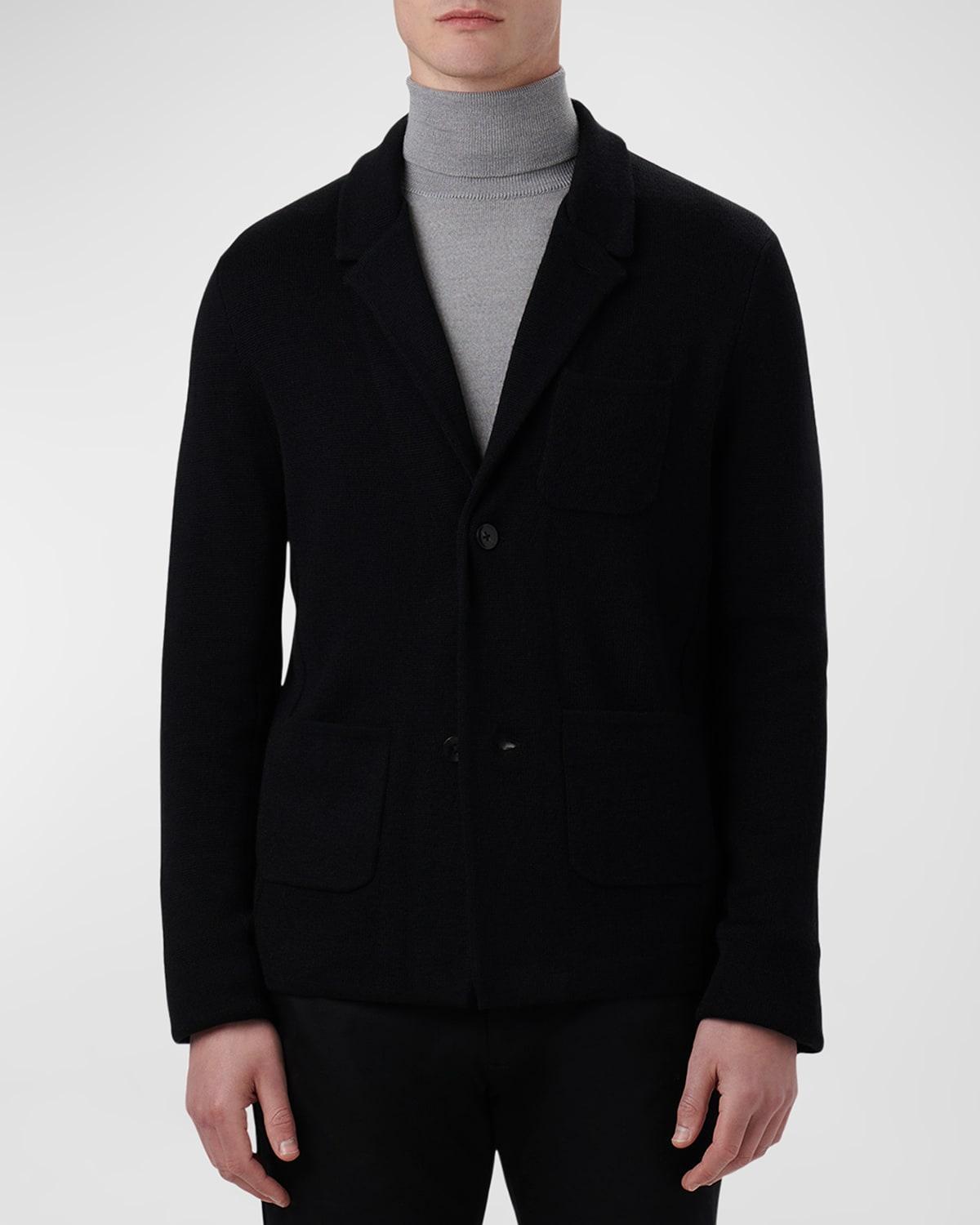 Mens Knit Sweater Blazer Product Image