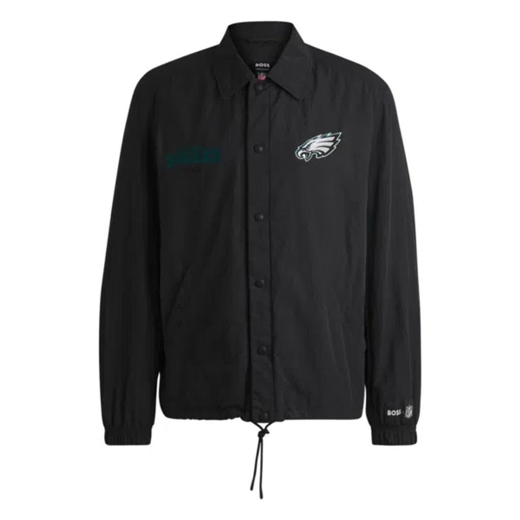 HUGO BOSS Boss X Nfl Water-repellent Jacket With Embroidered Branding In Eagles Product Image