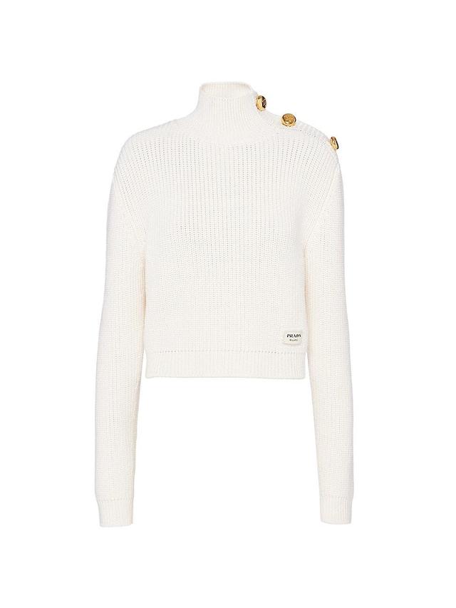 Womens Wool Turtleneck Sweater Product Image