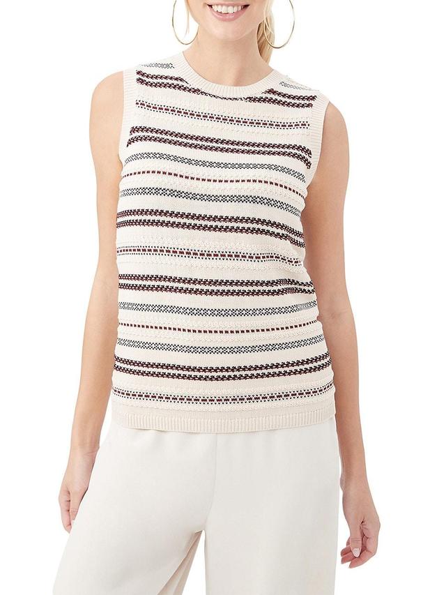 Womens Samoa Striped Knit Tank Top Product Image