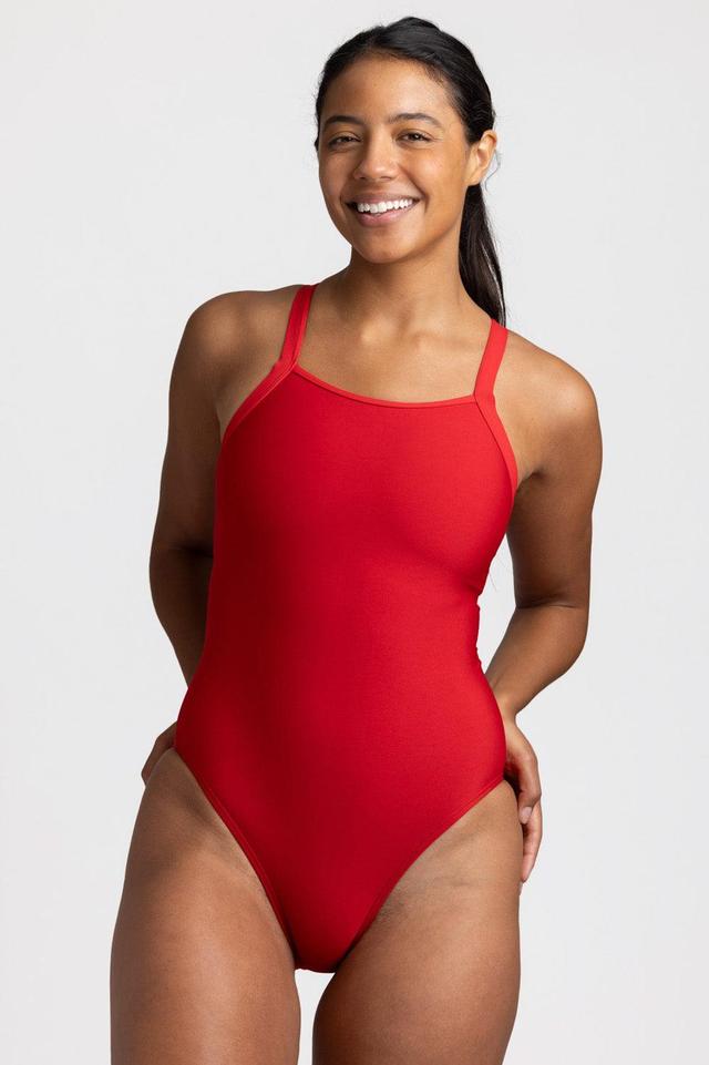 Caroline Swim Onesie - Red Female Product Image