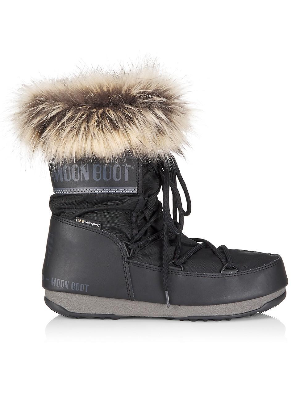 Womens Monaco Faux-Fur Low Boots Product Image