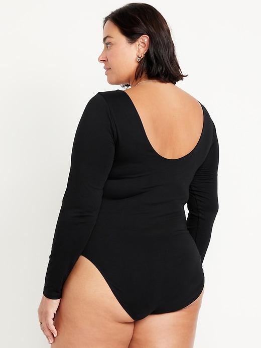 Double-Layer Scoop-Back Bodysuit Product Image