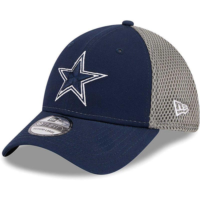 Mens New Era /Graphite Dallas Cowboys Retro Joe Main Neo 39THIRTY Flex Hat Blue Product Image