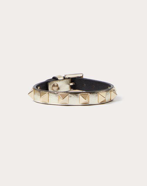 ROCKSTUD LAMINATED LEATHER BRACELET Product Image