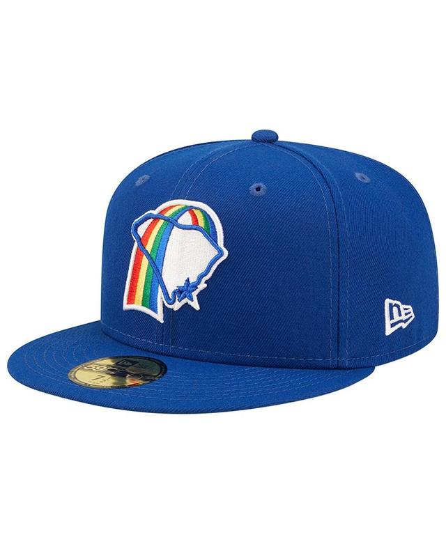 New Era Mens Blue Charleston RiverDogs Rainbows Theme Night 59FIFTY Fitted Hat Product Image