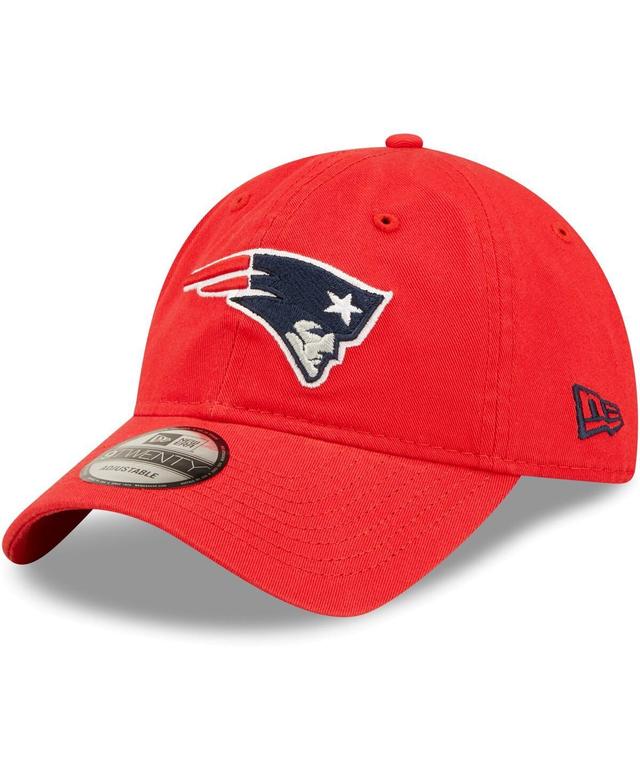 Mens New Era Red New England Patriots Icon Logo Core Classic 2.0 9TWENTY Adjustable Hat Product Image