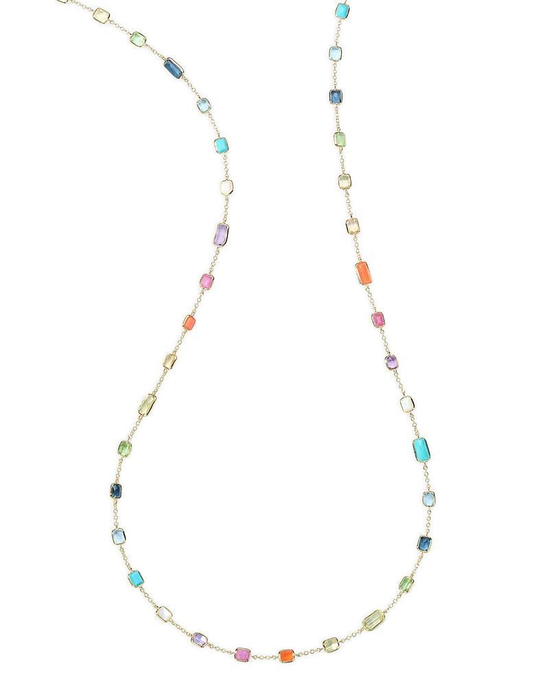 Womens Rock Candy Long Summer Rainbow 18K Yellow Gold & Multi-Stone Necklace Product Image