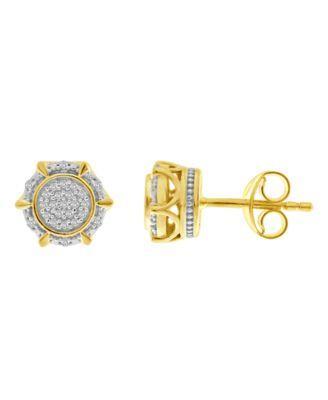 Mens Diamond (1/6 ct.t.w.) Earring Set in 10k Yellow Gold Product Image