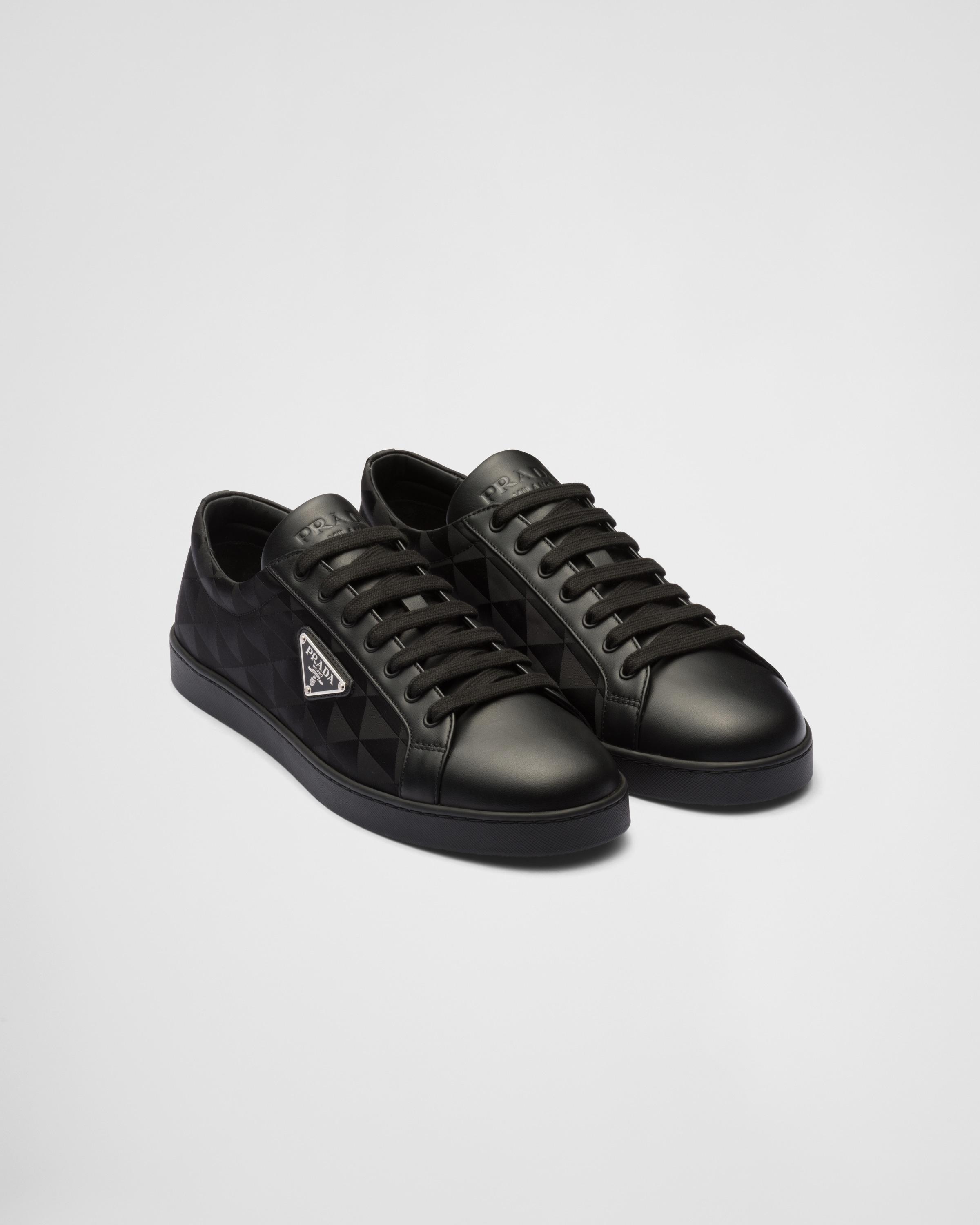 Leather and Re-Nylon sneakers Product Image