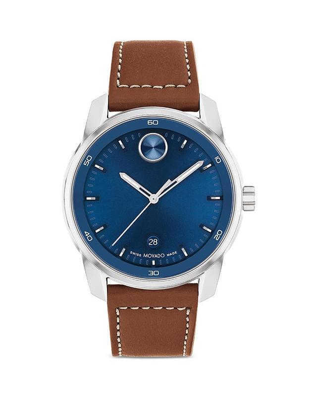 Movado Bold Verso Leather Strap Watch, 42mm Product Image