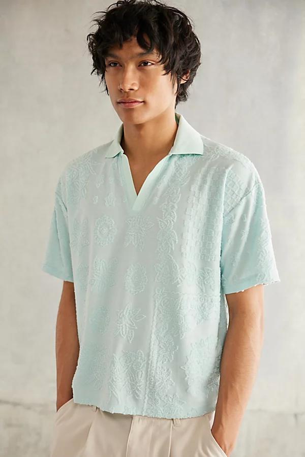 Standard Cloth Foundation Terry Polo Shirt Top Mens at Urban Outfitters Product Image