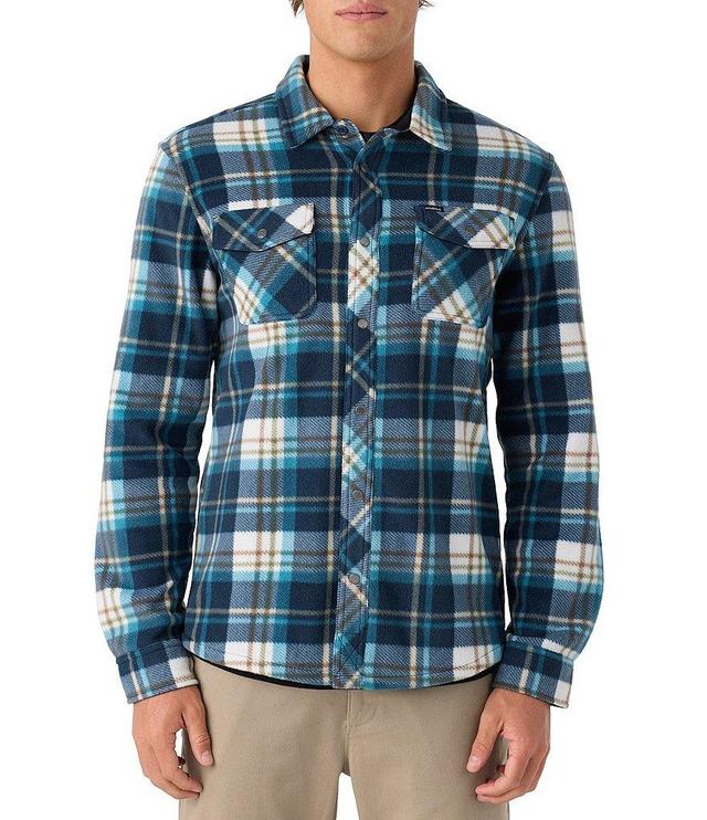 O'Neill Glacier Plaid Long Sleeve Superfleece Shirt Jacket Product Image