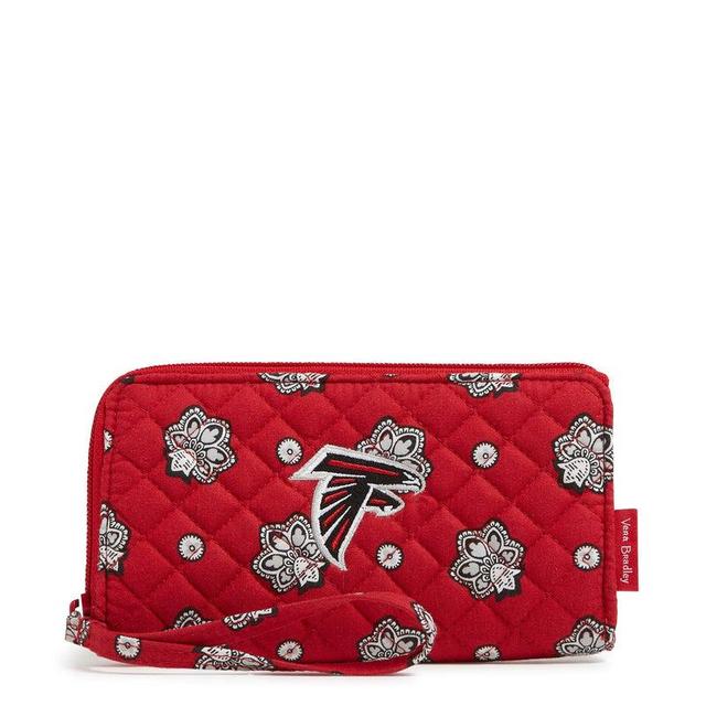 Vera Bradley NFL RFID Front Zip Wristlet Women in Atlanta Falcons Bandana Product Image