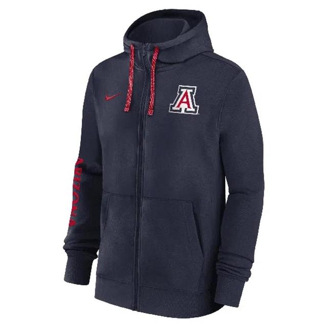 NIKE Arizona Wildcats Sideline Team Issue  Men's College Full-zip Hoodie In Blue Product Image