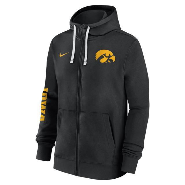 Nike Mens Black Iowa Hawkeyes 2024 Sideline Full-Zip Hoodie - Black Product Image