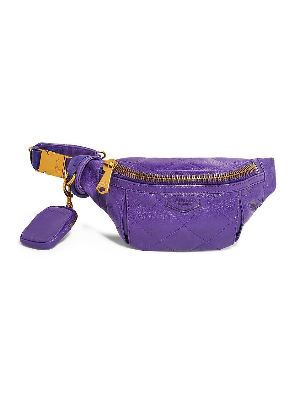 Womens Outta Here Leather Large Sling Bag Product Image