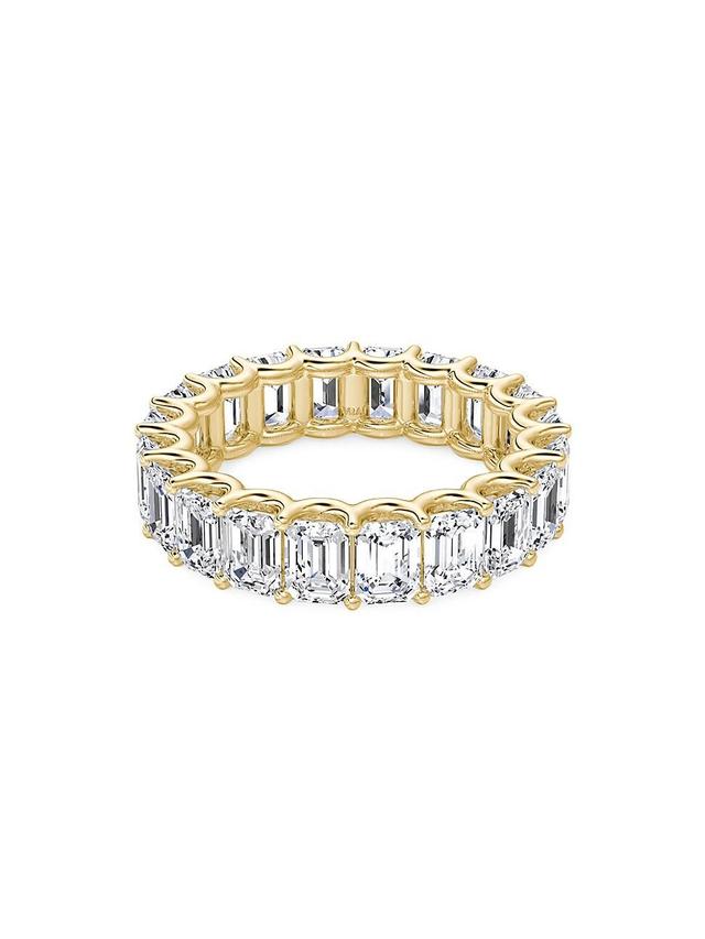 Womens Eternity Bands 14K Gold & 5.00 TCW Lab-Grown Diamond Emerald Eternity Band Product Image