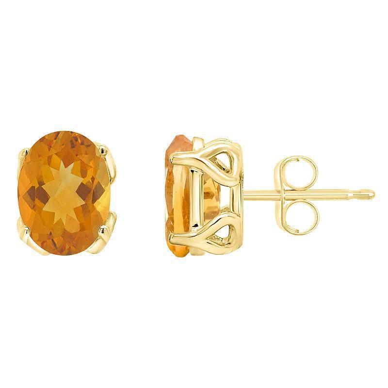 Macys Amethyst (2-3/8 ct. t.w.) Stud Earrings in 14K Yellow Gold Product Image