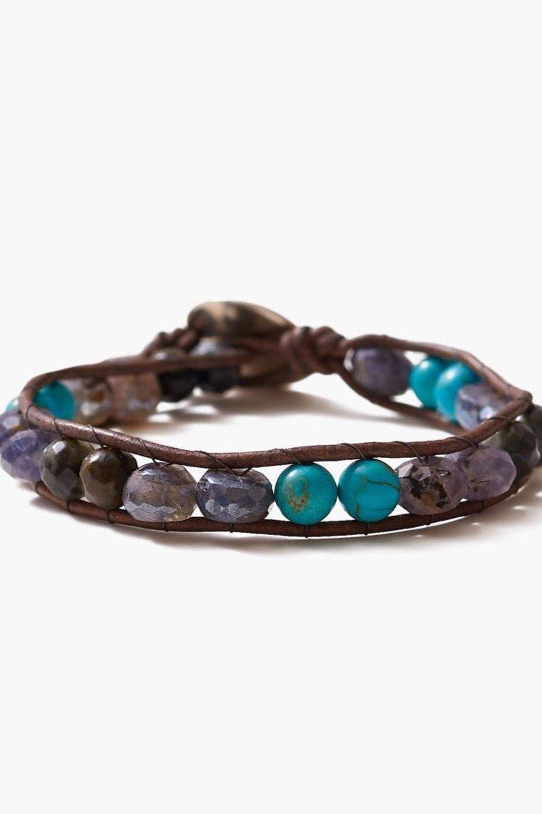 Chan Luu Blue Mix Single Wrap Bracelet Product Image