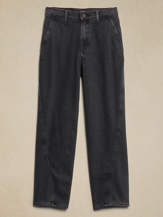 Luxe High-Rise Barrel Jean Product Image