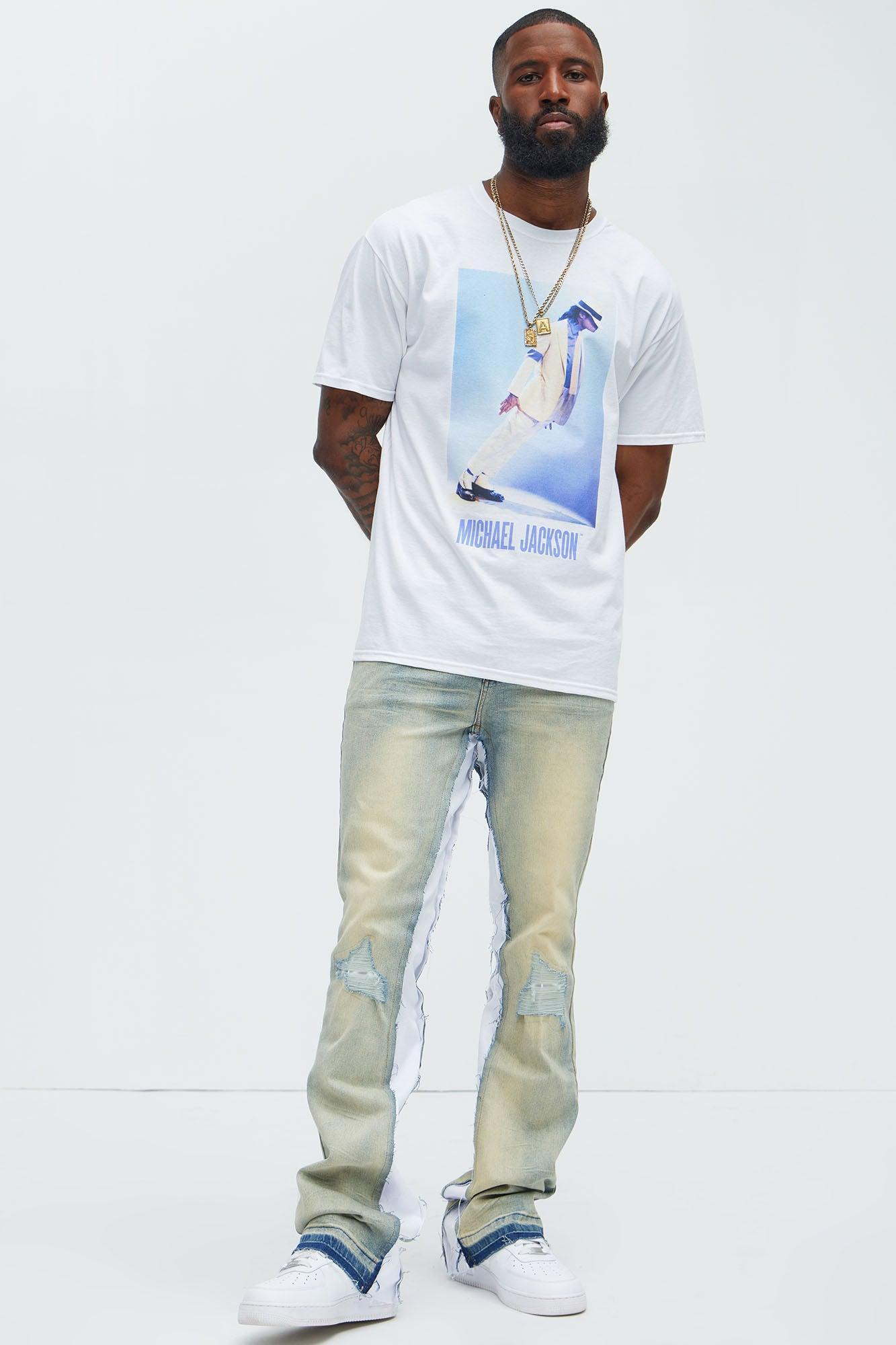 Michael Jackson Smooth Criminal Short Sleeve Tee - White Product Image