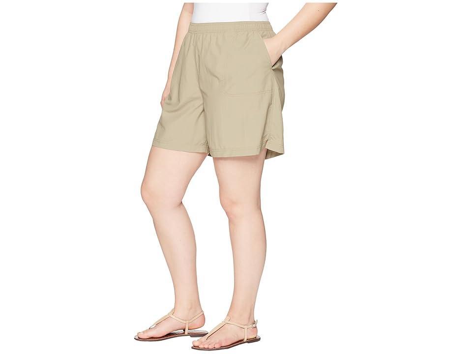 Columbia Plus Size Sandy River Short (Tusk) Women's Shorts Product Image