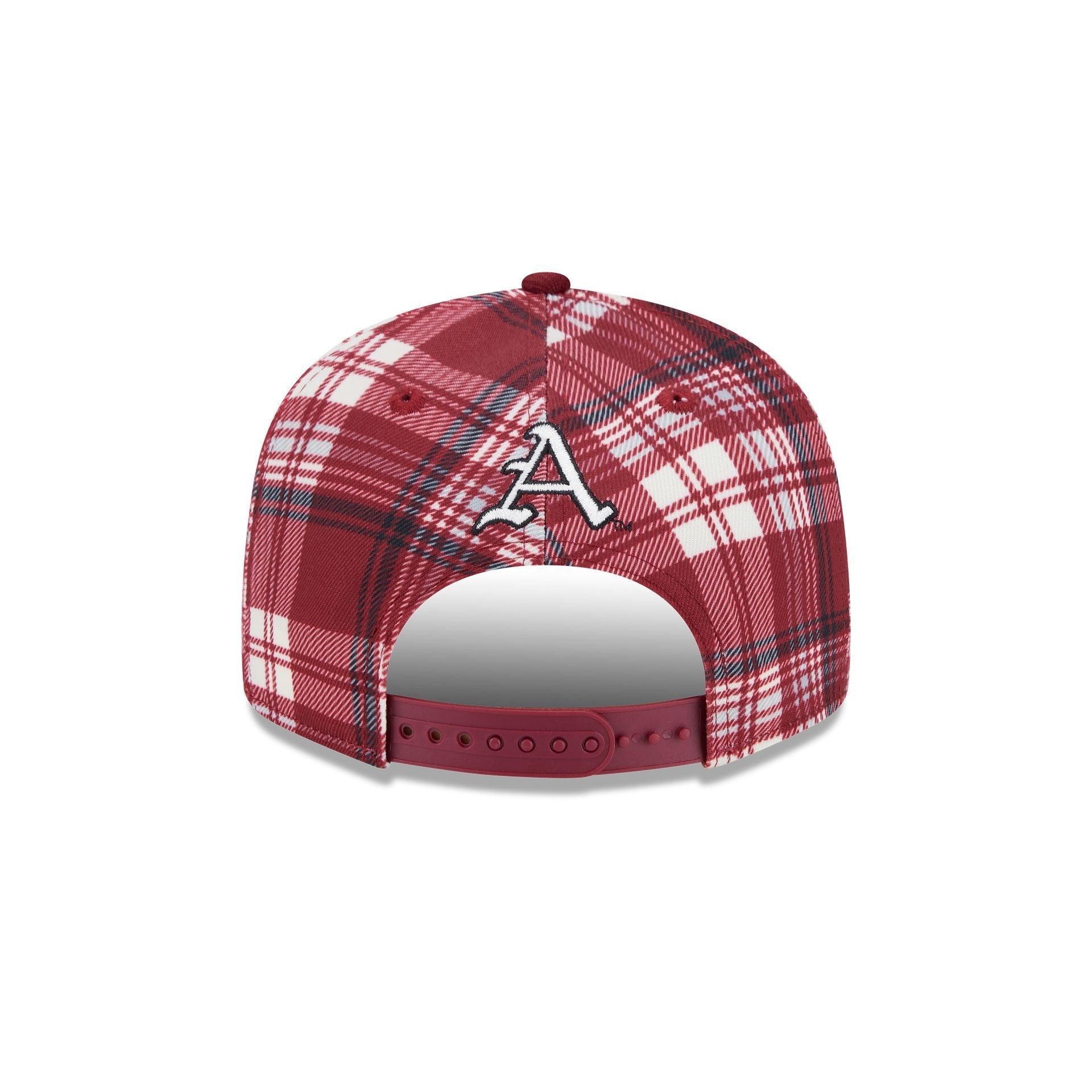 Arkansas Razorbacks Plaid 9FIFTY Snapback Hat Male Product Image