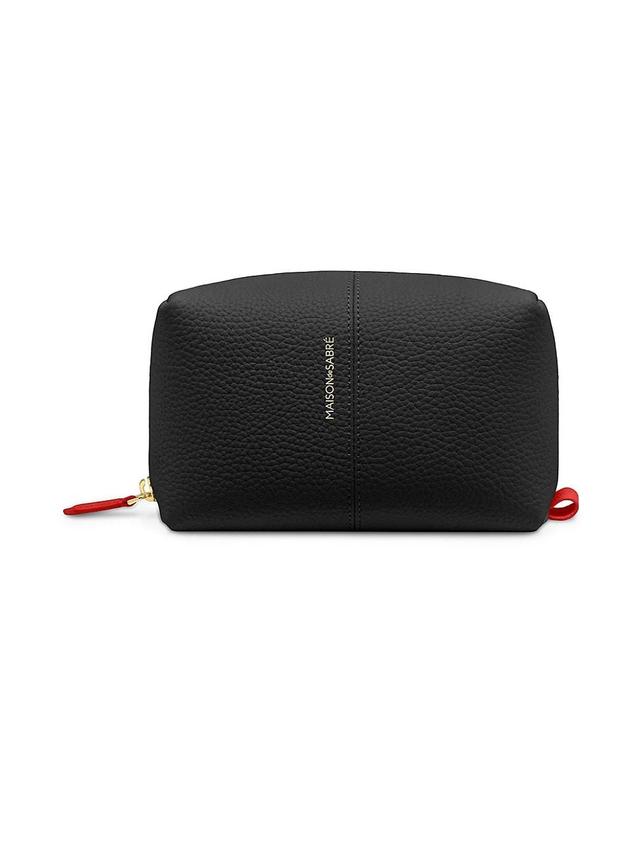 Womens Leather Beauty Pouch Product Image