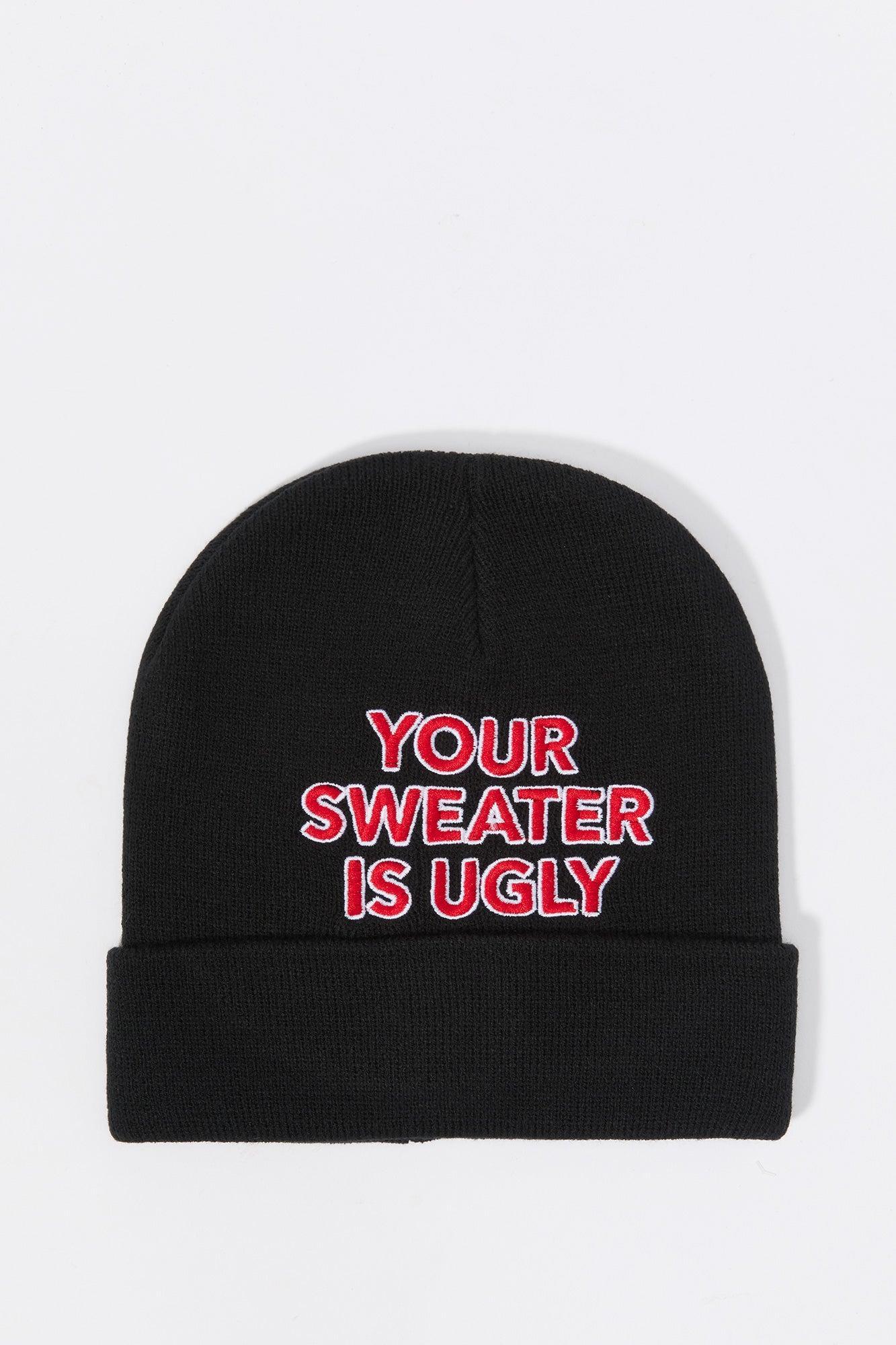 Christmas Embroidered Knit Beanie Male Product Image