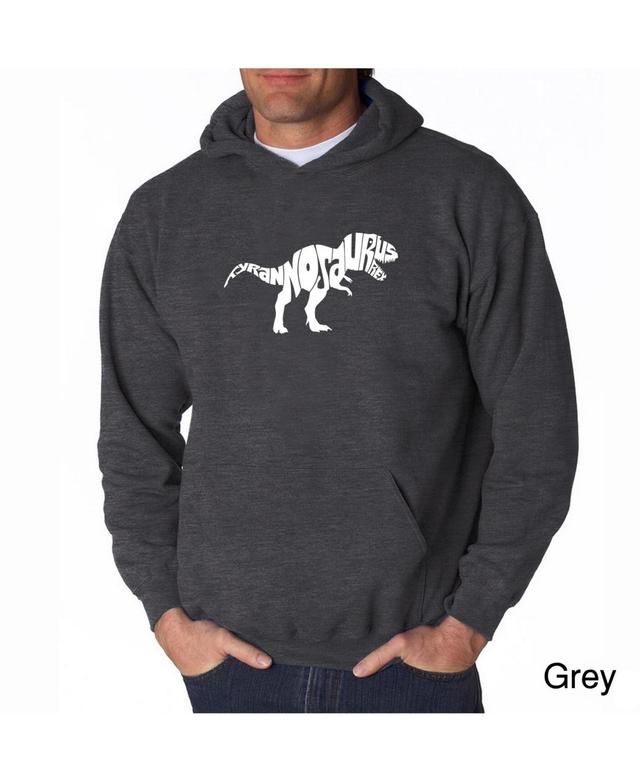 La Pop Art Mens Word Art Hooded Sweatshirt - Tyrannosaurus Rex Product Image