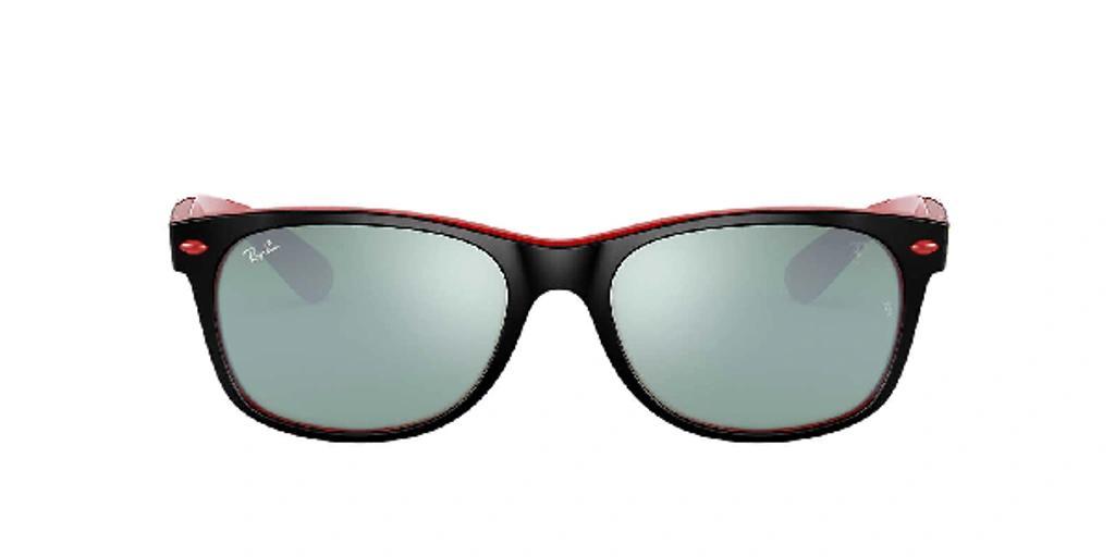 RAY BAN Rb2132m Scuderia Ferrari Collection Sunglasses Black Frame Silver Lenses 55-18 Product Image