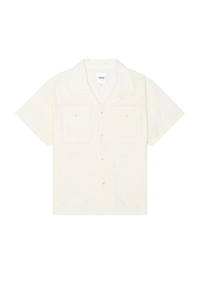 Lace Short Sleeve Camp Shirt Product Image