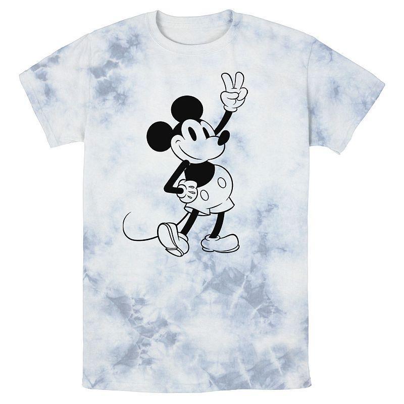 Mens Disney Mickey And Friends Mickey Peace Outline Wash Tee Product Image