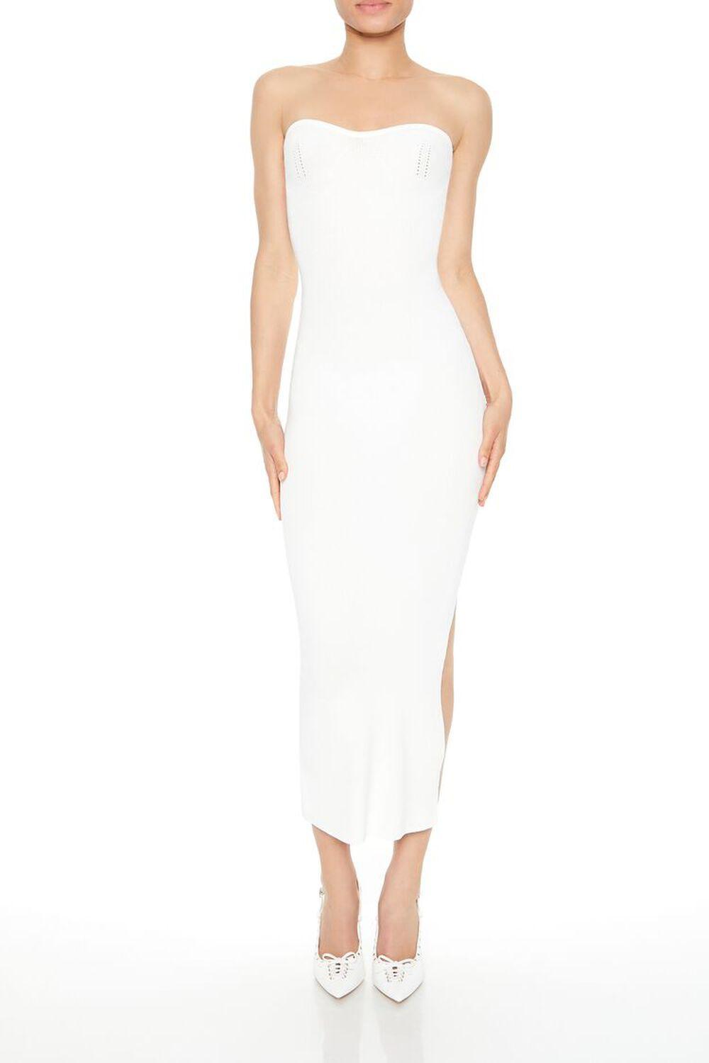 Ribbed Bodycon Tube Maxi Dress | Forever 21 Product Image