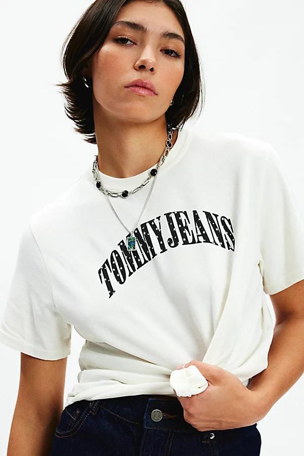 Tommy Hilfiger Tommy Jeans Stardust Varsity Boxy Short Sleeve Tee Womens at Urban Outfitters Product Image