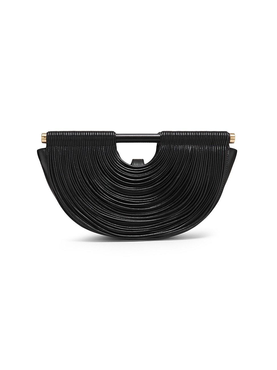 Womens Lou Fringe Leather Clutch Product Image