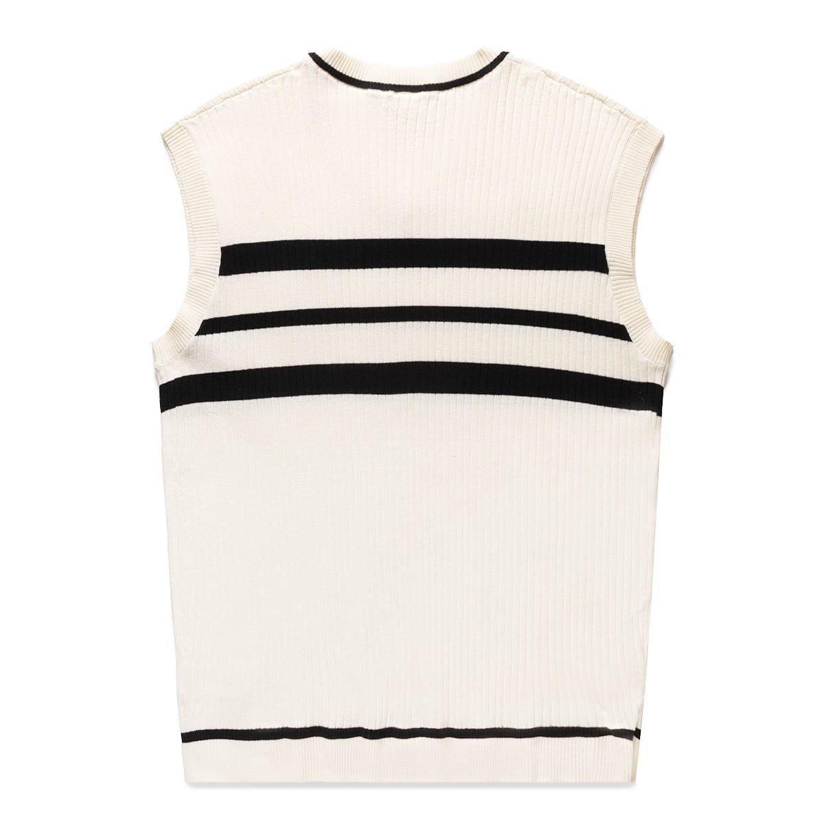 WOMEN'S STRIPED KNIT VEST Product Image