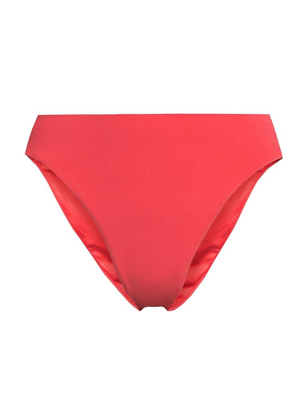 Womens Ava Mid-Rise Bikini Bottom Product Image