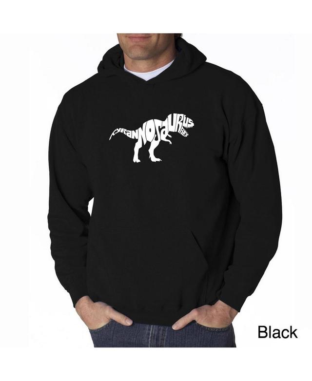 La Pop Art Mens Word Art Hooded Sweatshirt - Tyrannosaurus Rex Product Image