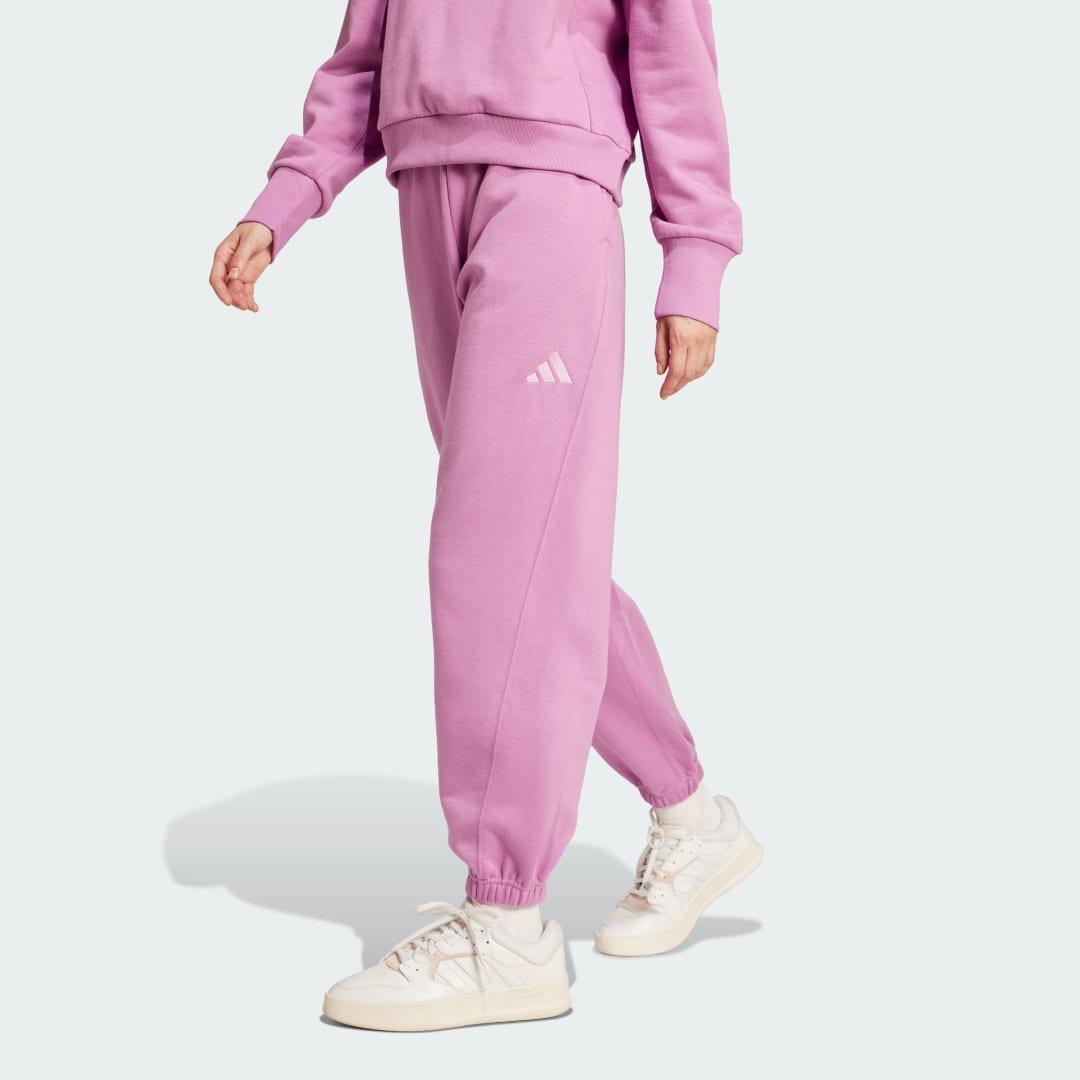 adidas ALL SZN Fleece Loose Pants Sandy Pink XL Womens Product Image