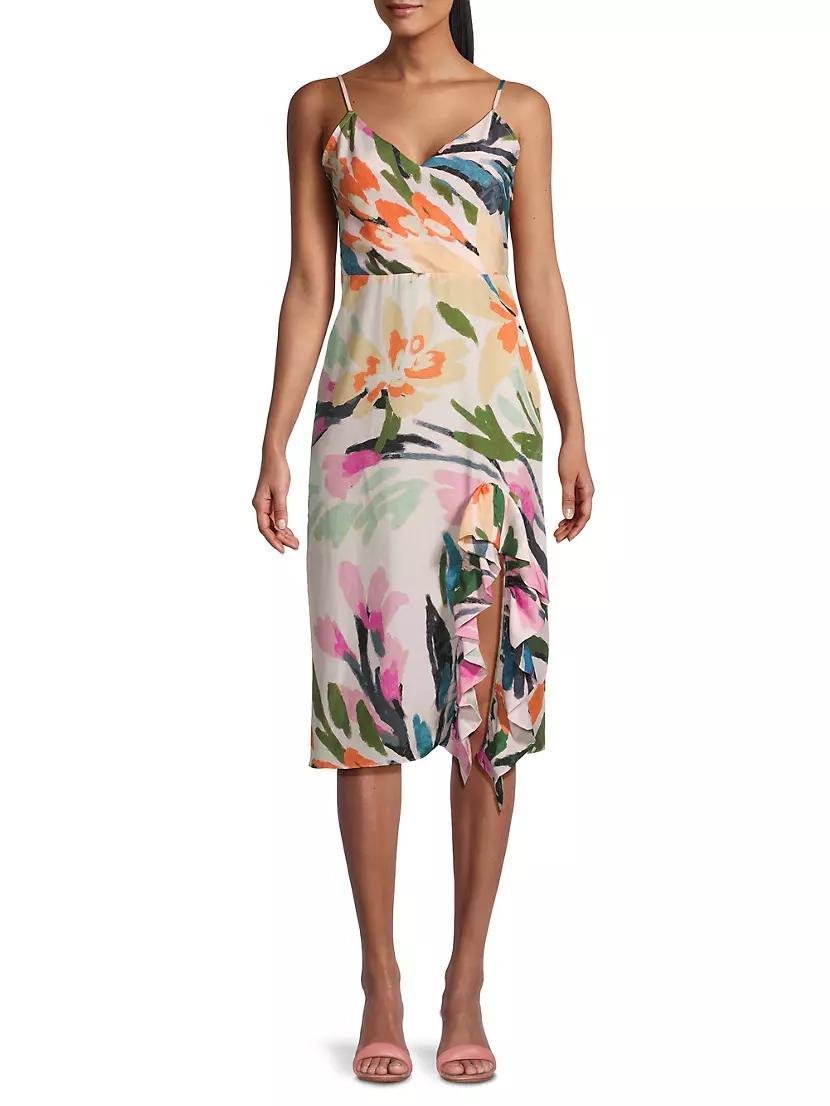 Floral V-Neck Dress Product Image