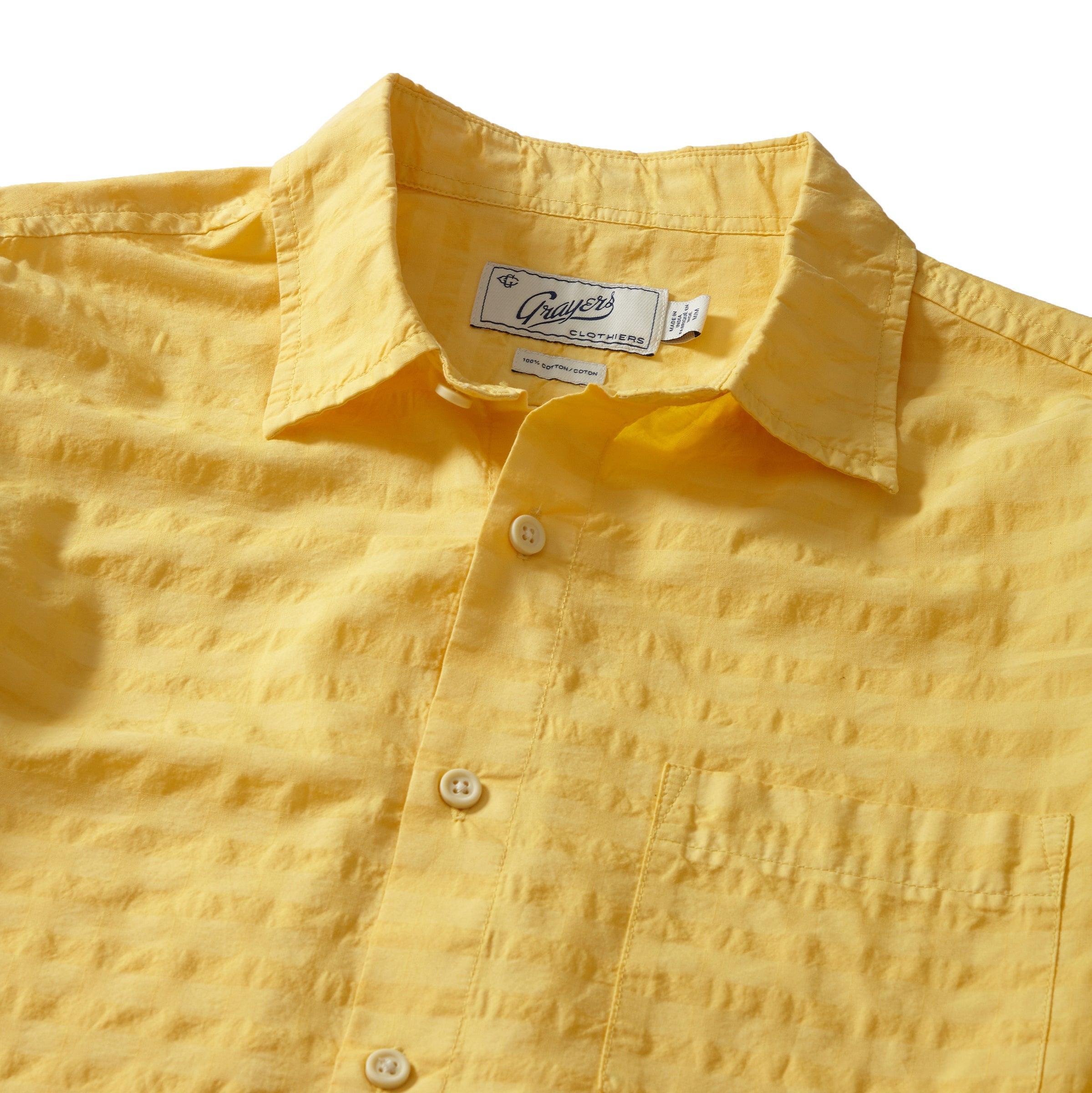 Eton Dobby Gingham Shirt - Pineapple Slice (Final Sale) Product Image