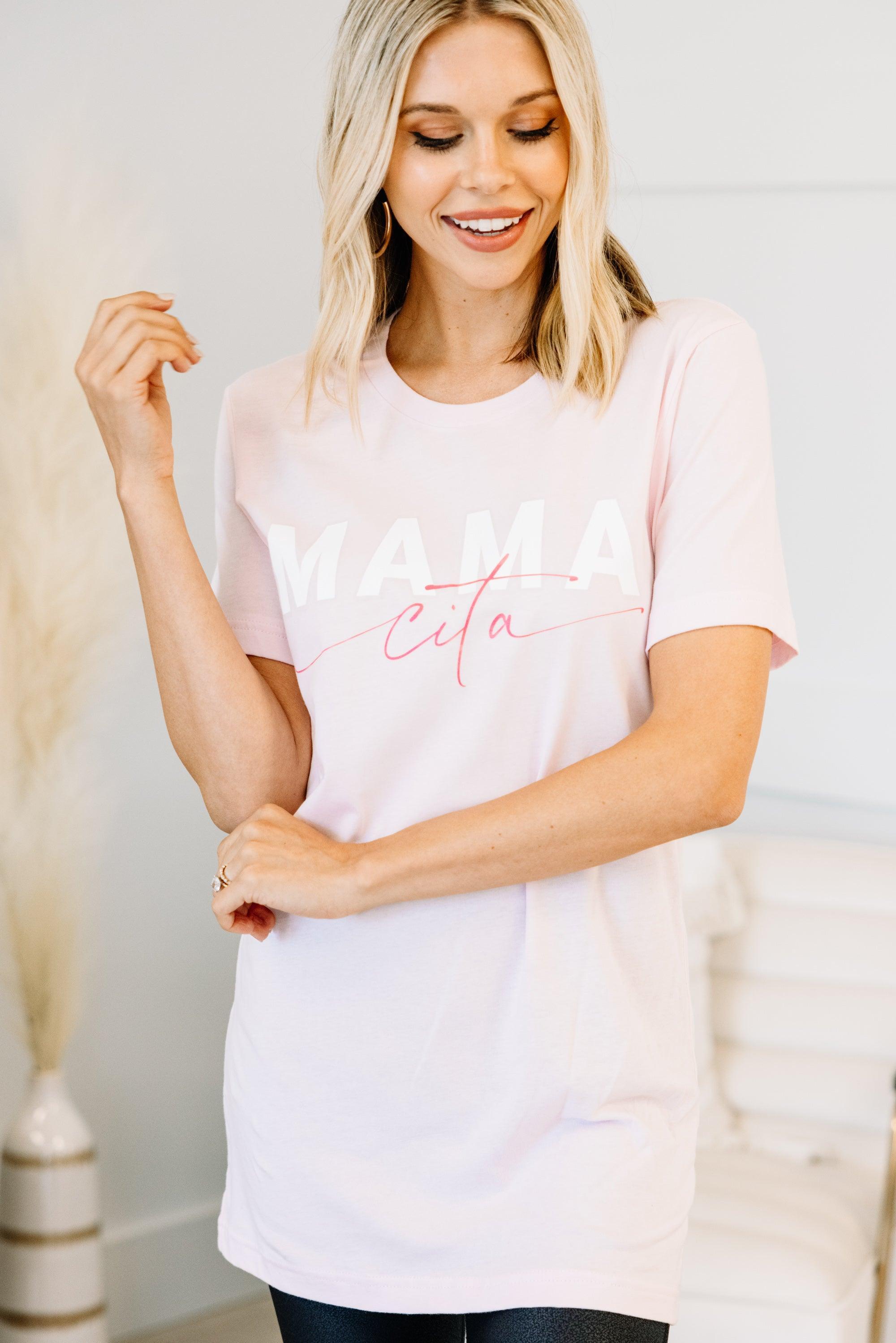 Mamacita Light Pink Graphic Tee Female Product Image